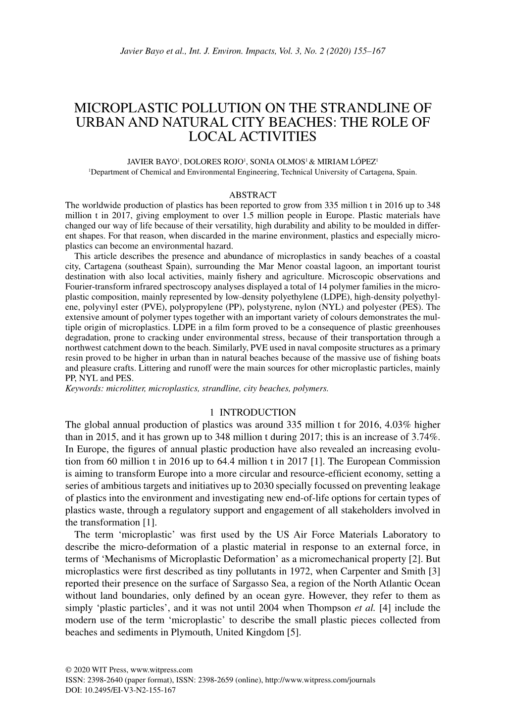 Microplastic Pollution on the Strandline of Urban and Natural City Beaches: the Role of Local Activities