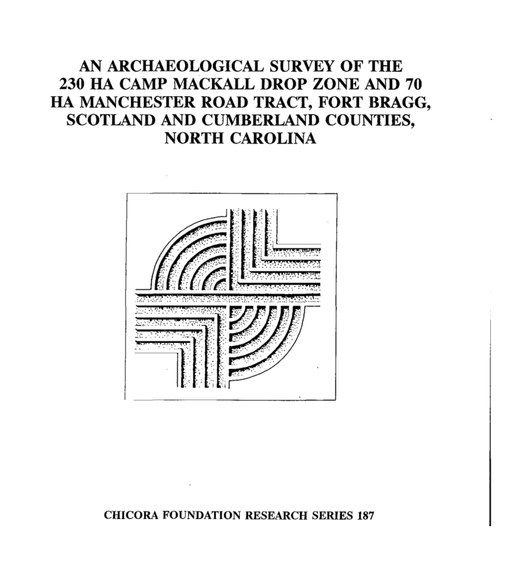 An Archaeological Survey of the 230 HA Camp Mackall Drop Zone, 70