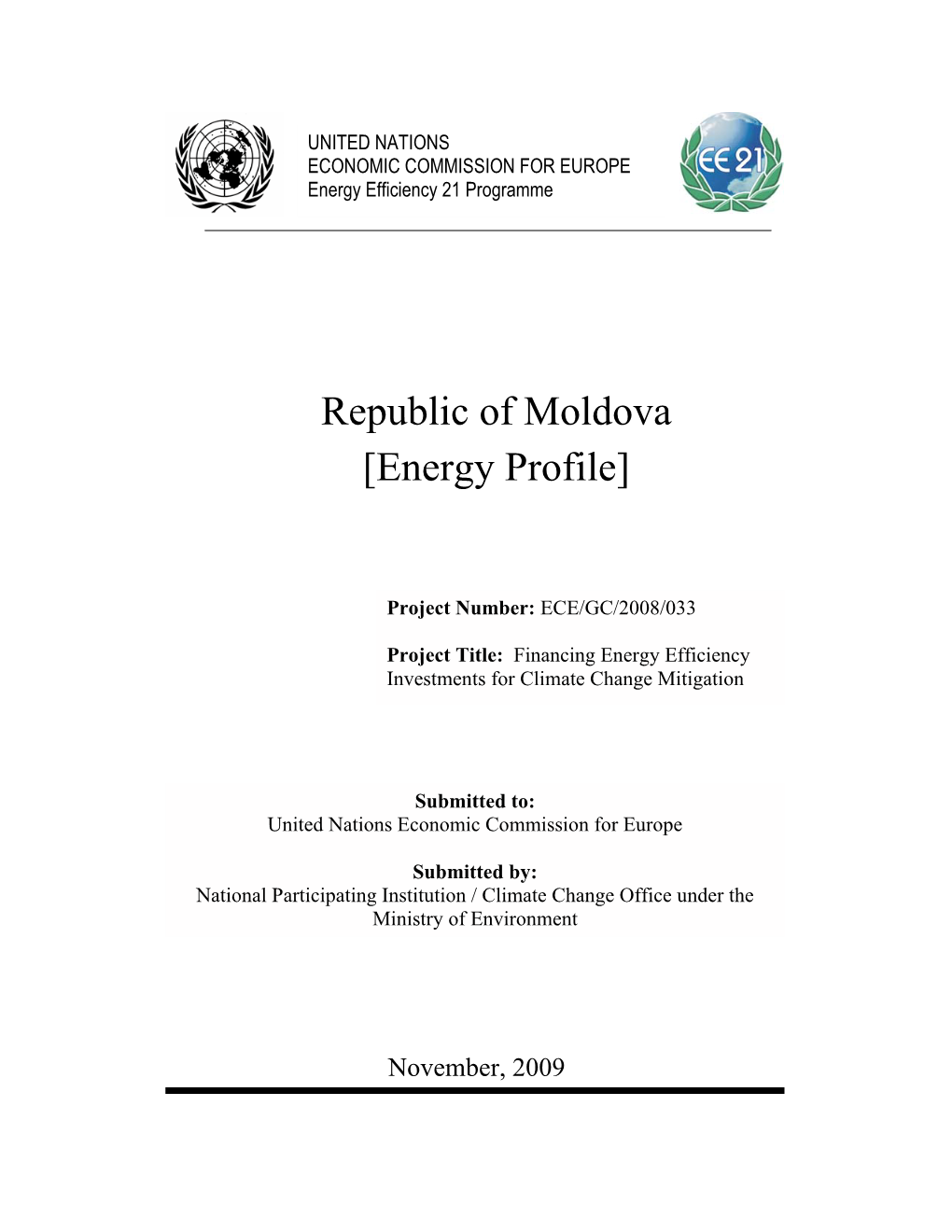 Republic of Moldova [Energy Profile]