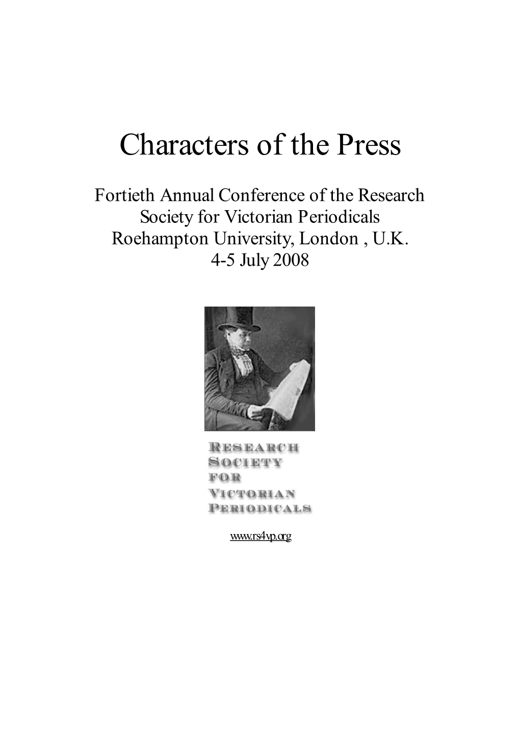 Characters of the Press