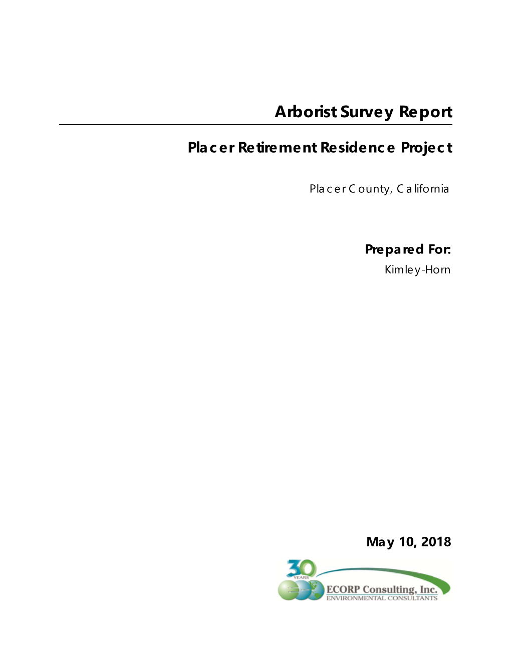 Arborist Report