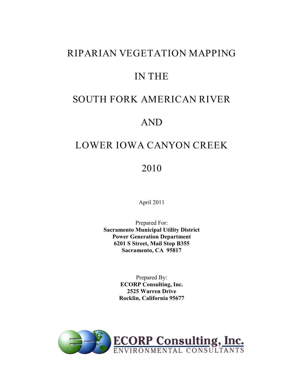 Riparian Vegetation Mapping