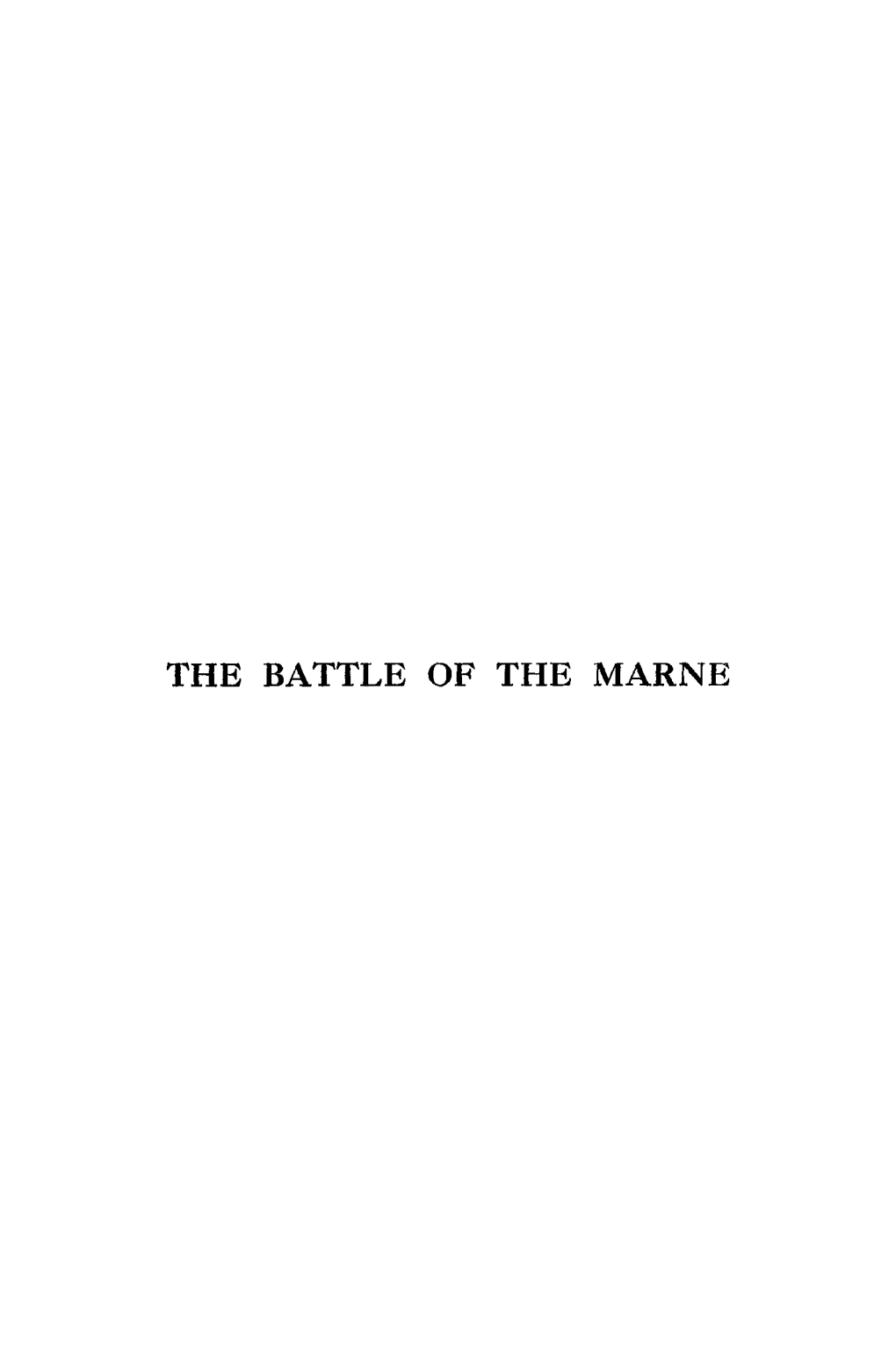 The Battle of the Marne in Memoriam N