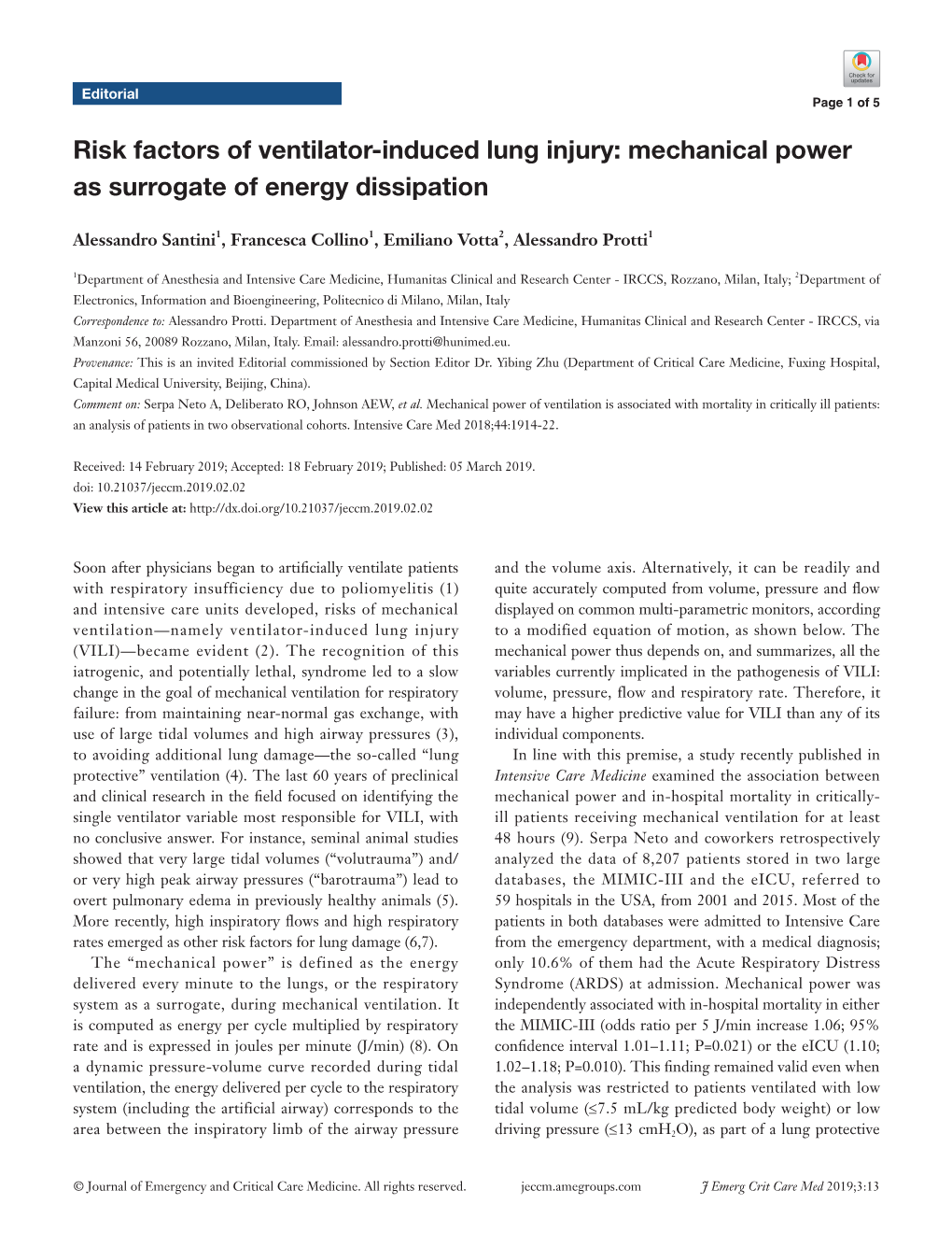 Mechanical Power As Surrogate of Energy Dissipation