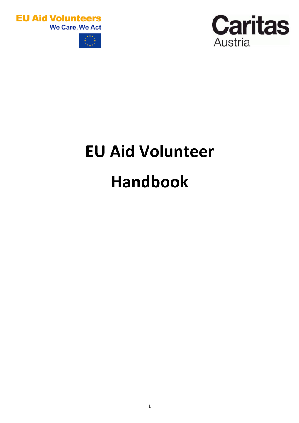 EU Aid Volunteer Handbook