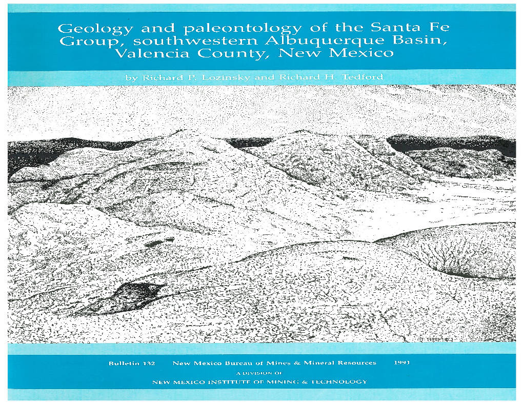 Bulletin 132: Geology and Paleontology of the Santa Fe Group