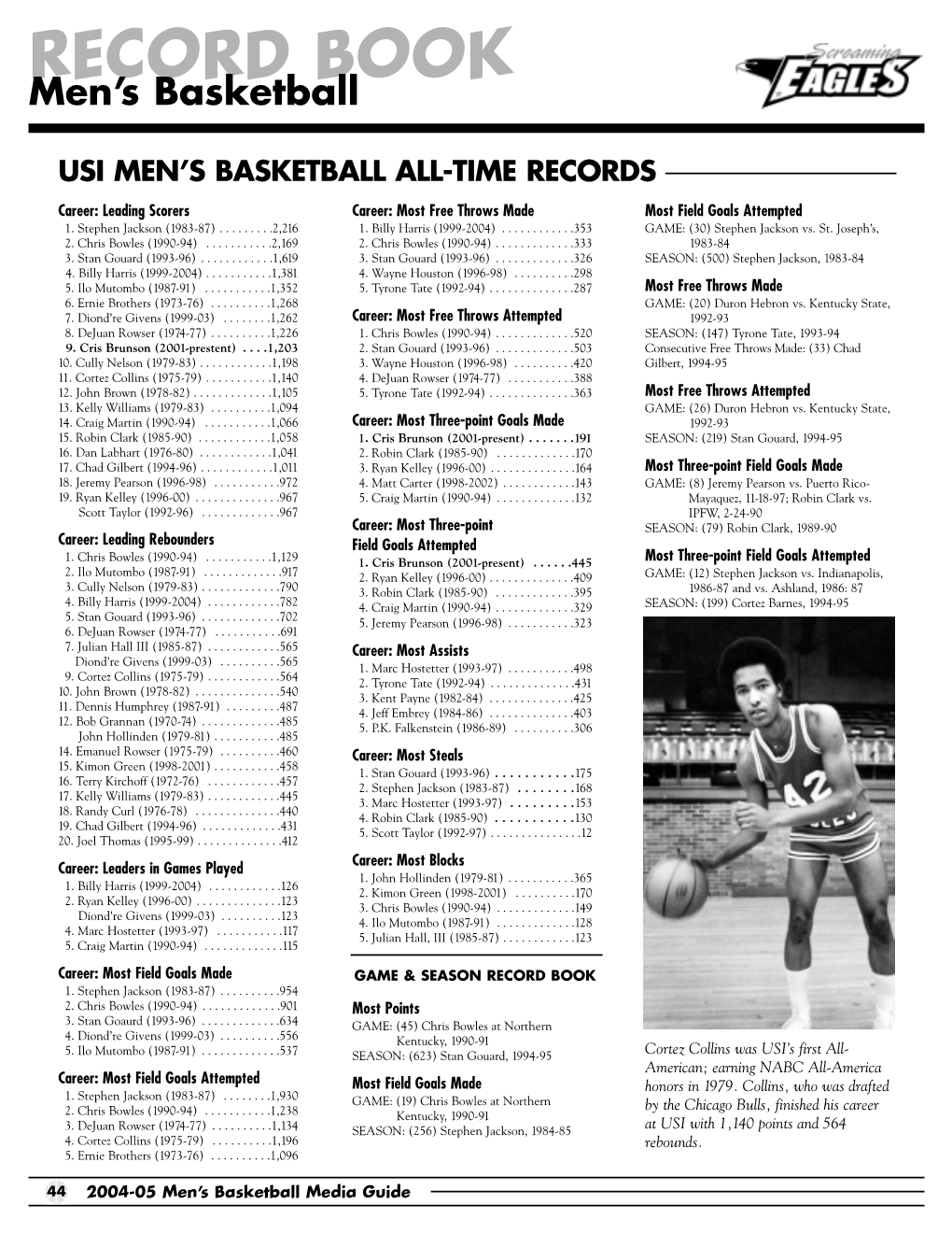 04-05 USI Men's Basketball Media Guide