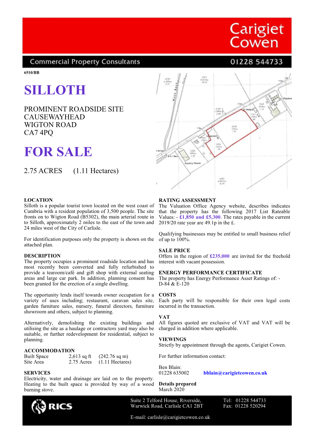 Silloth for Sale