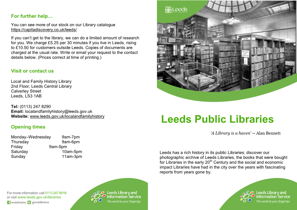 Public Libraries (Leeds