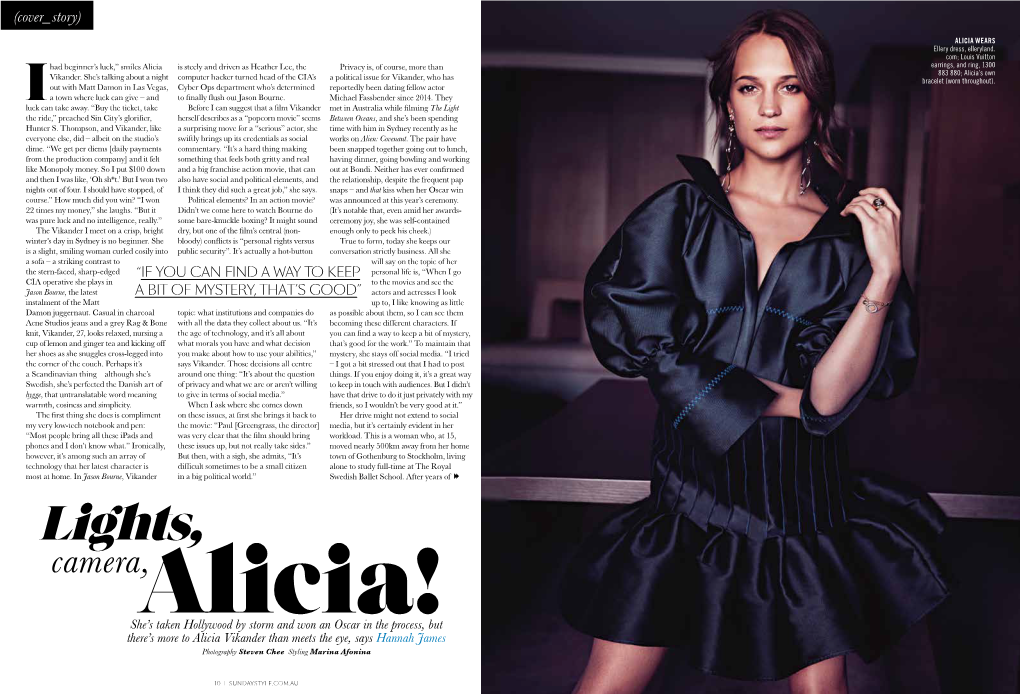 Sunday Style Alicia Vikander