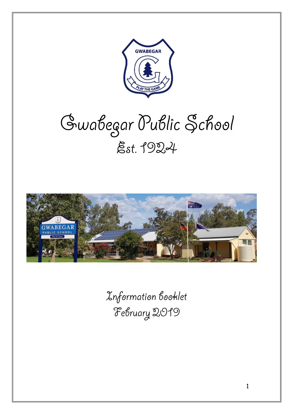 Information Booklet February 2019
