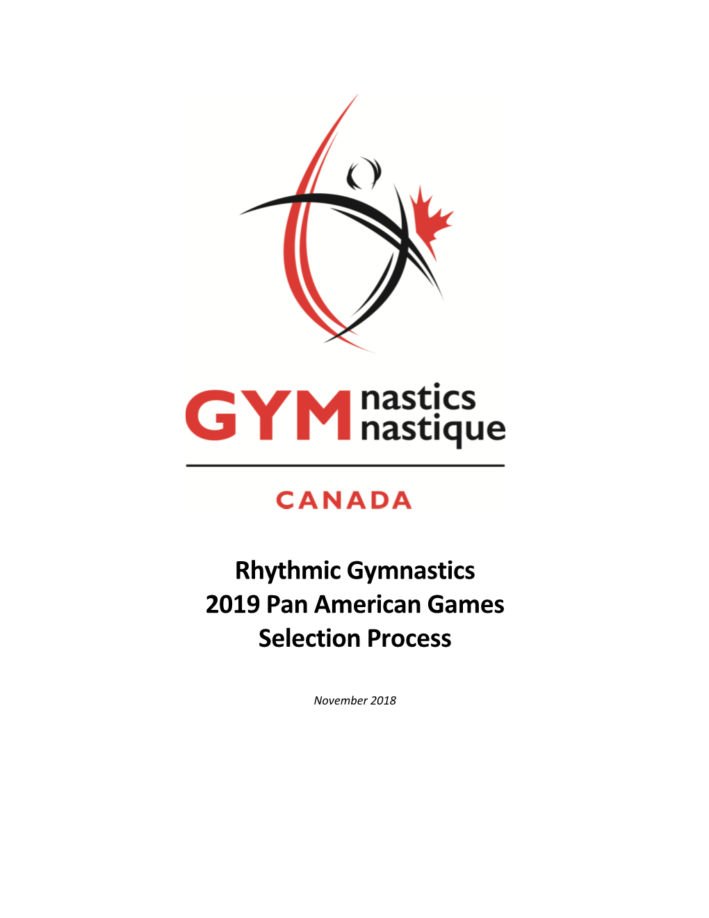Rhythmic Gymnastics 2019 Pan American Games Selection Process