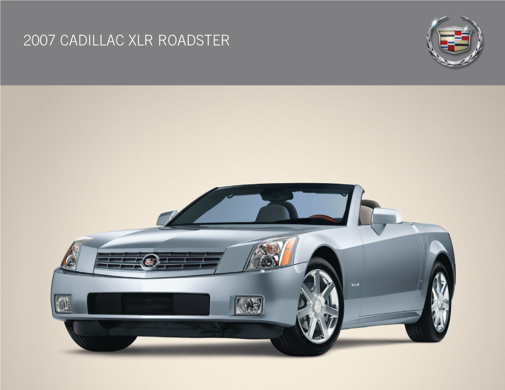 2007 Cadillac Xlr Roadster