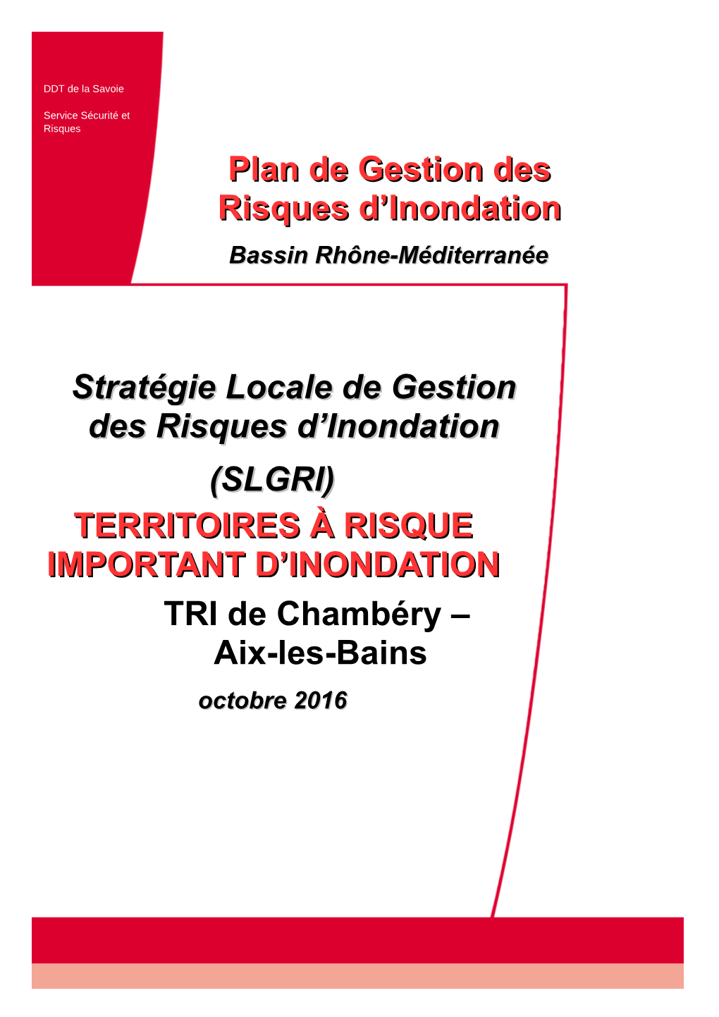 (Slgri) Territoires À Risque Important D'inondation Tri