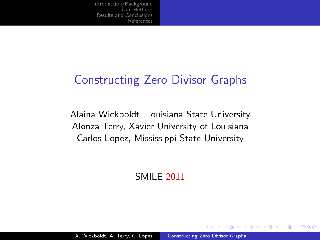 Constructing Zero Divisor Graphs