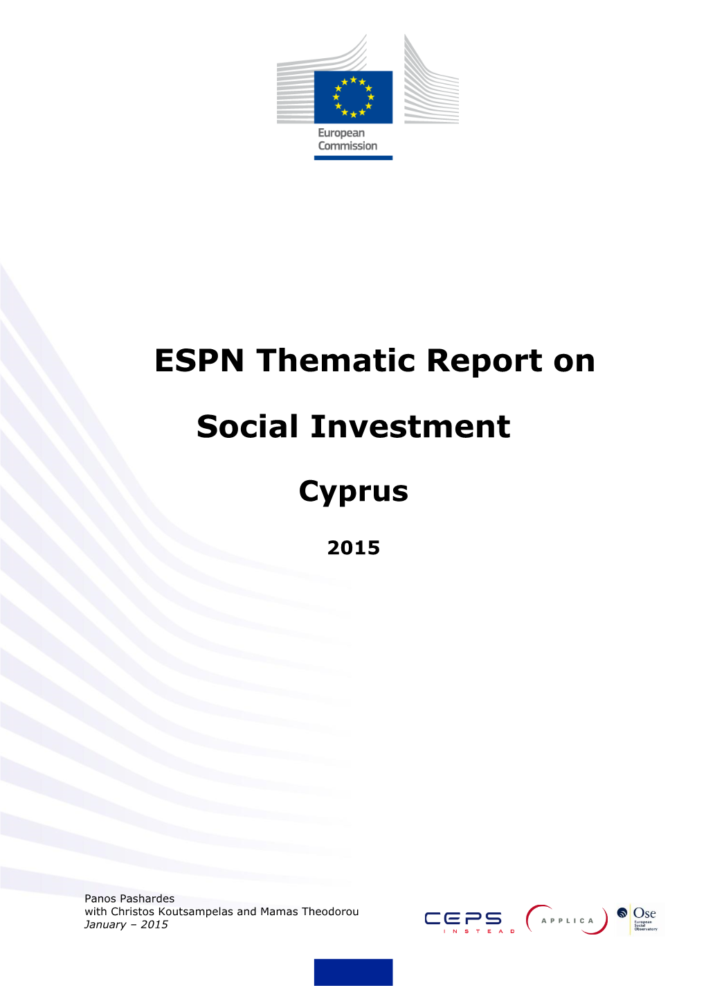 ESPN Thematic Report on Social Investment