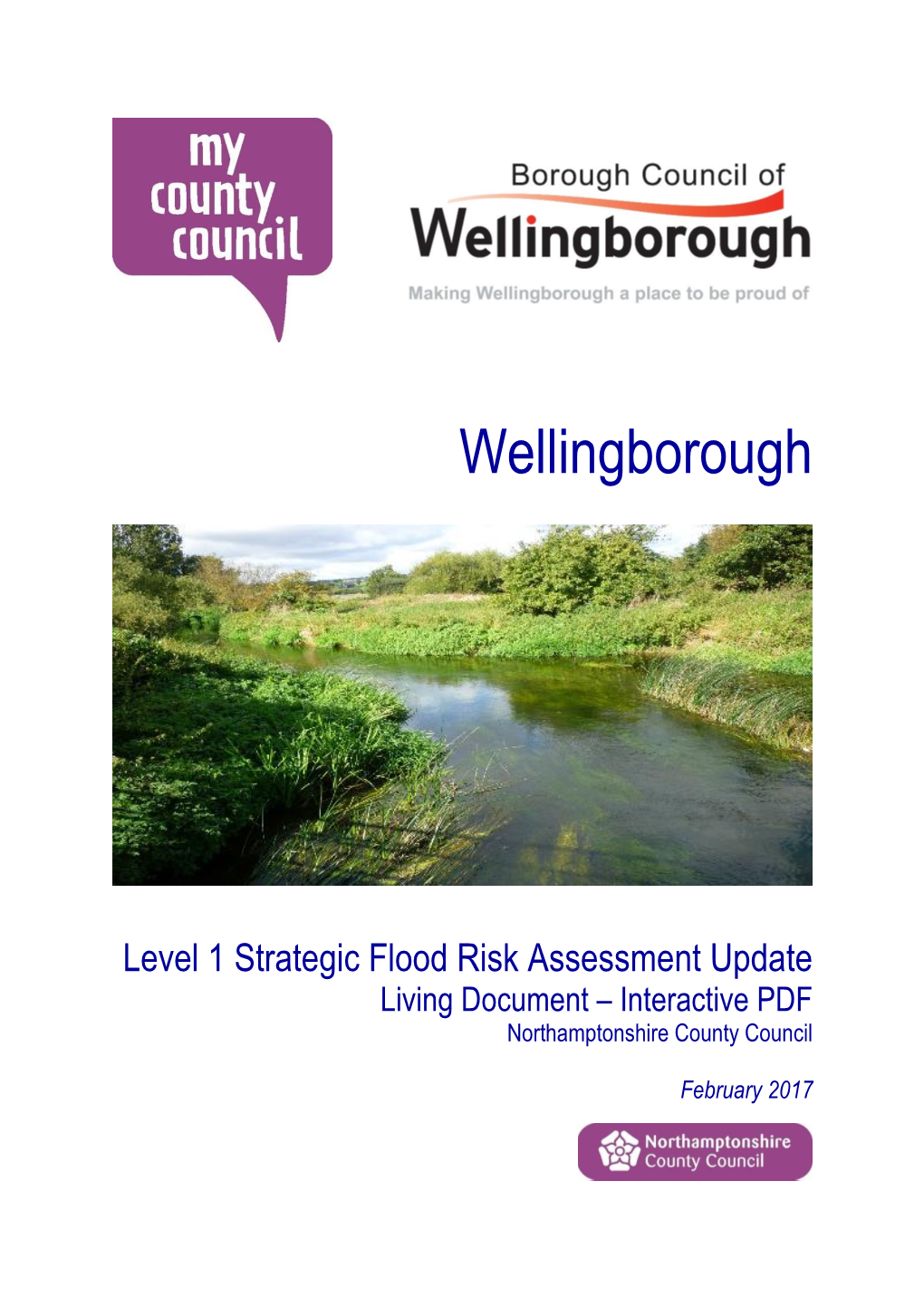 Level 1 Strategic Flood Risk Assessment Update Living Document – Interactive PDF Northamptonshire County Council