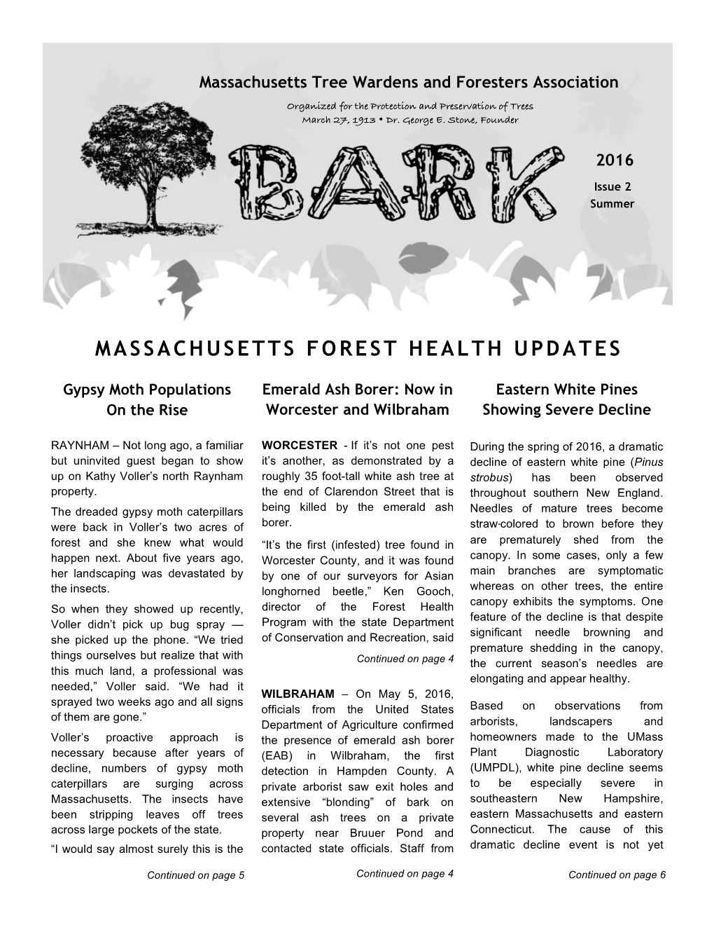 Massachusetts Forest Health Updates