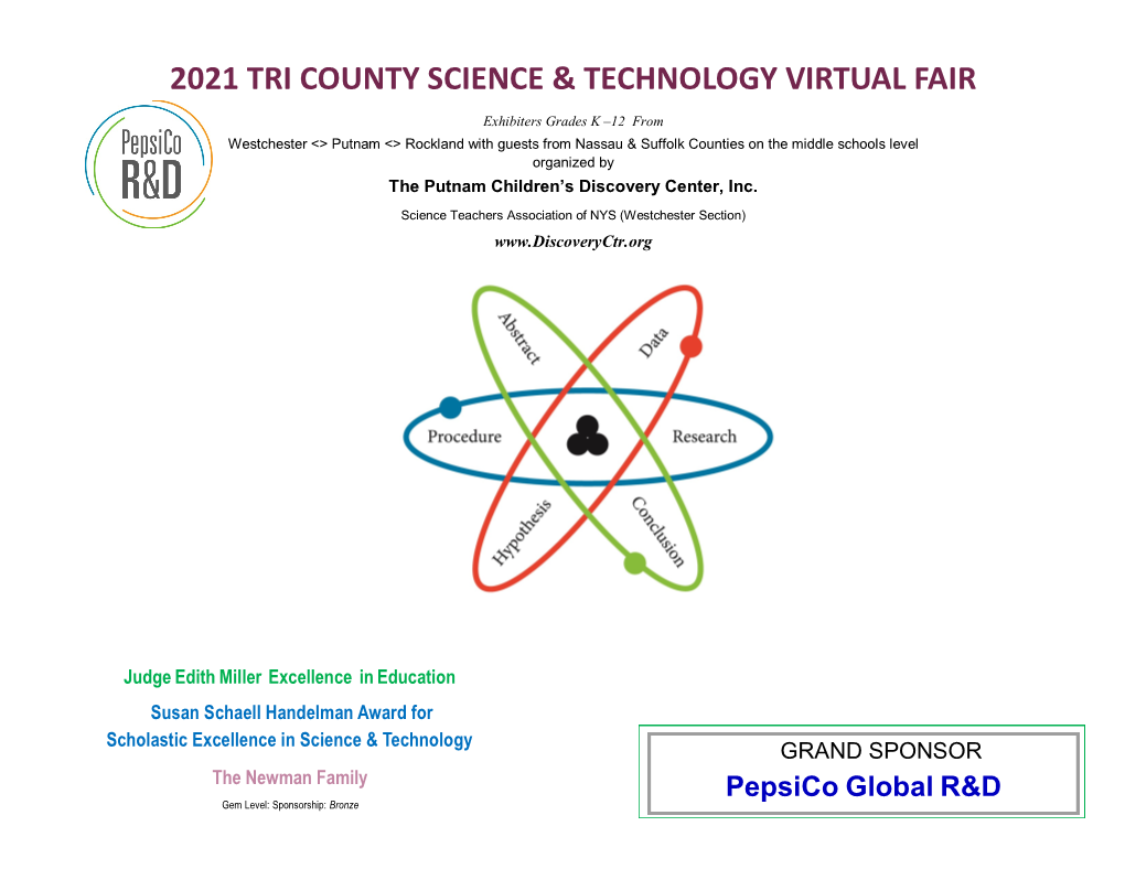 2021 Tri County Science & Technology Virtual Fair