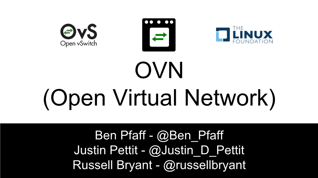 OVN (Open Virtual Network)