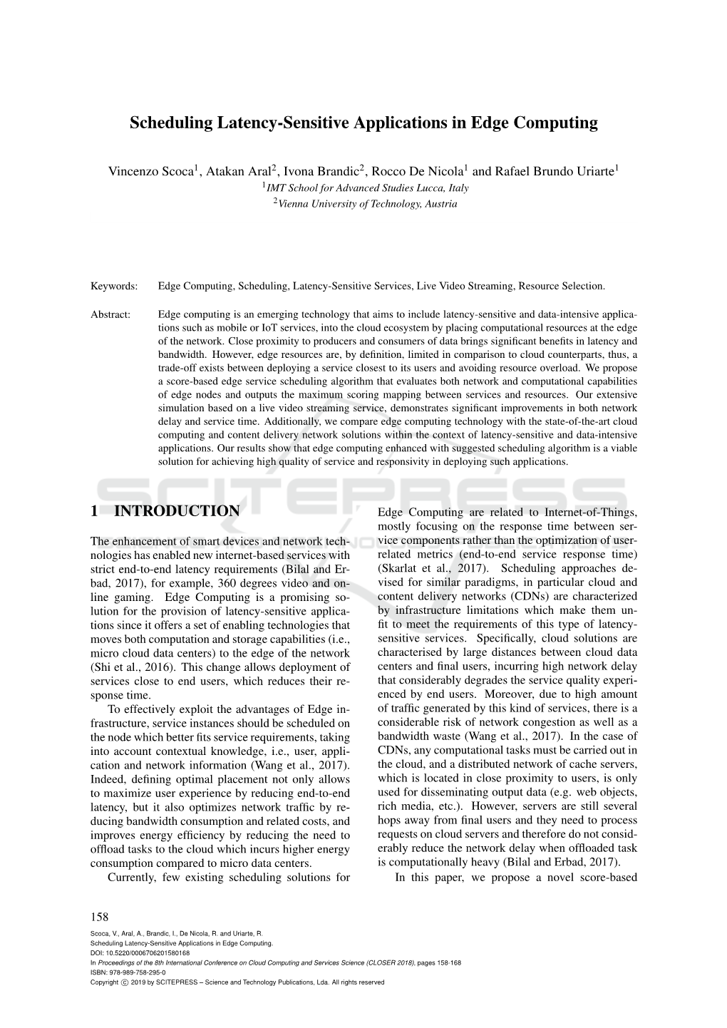 Scheduling Latency-Sensitive Applications in Edge Computing