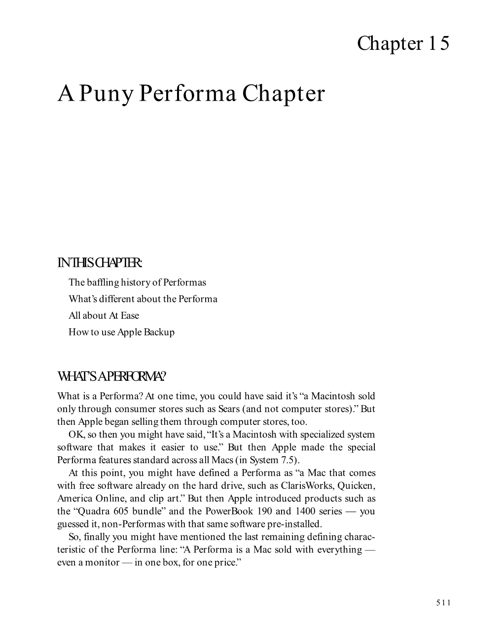 A Puny Performa Chapter