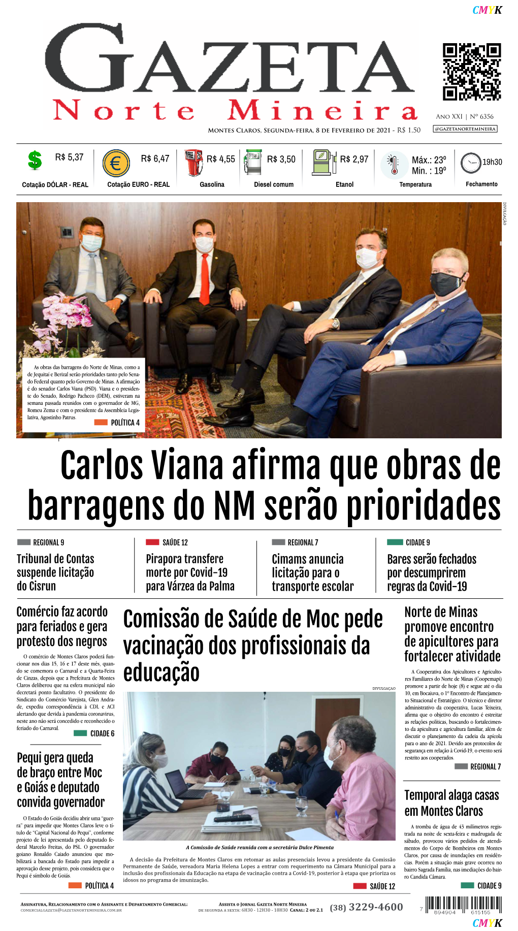 Carlos Viana Afirma Que Obras De Barragens Do NM Serão Prioridades