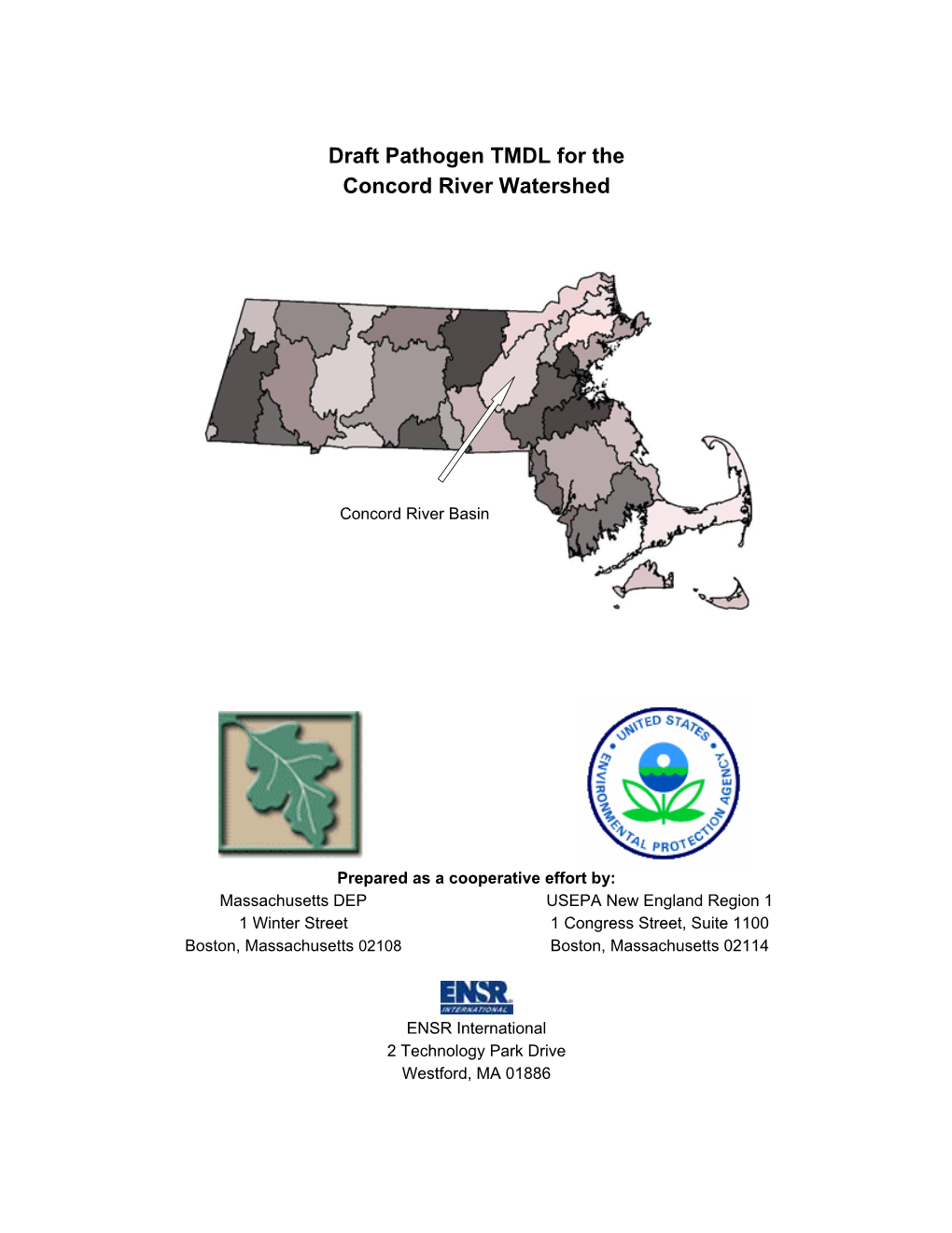 Draft Pathogen TMDL for the Concord River Watershed