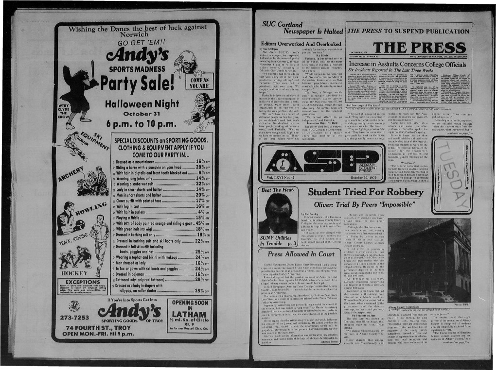 Albany Student Press 1979-10-30