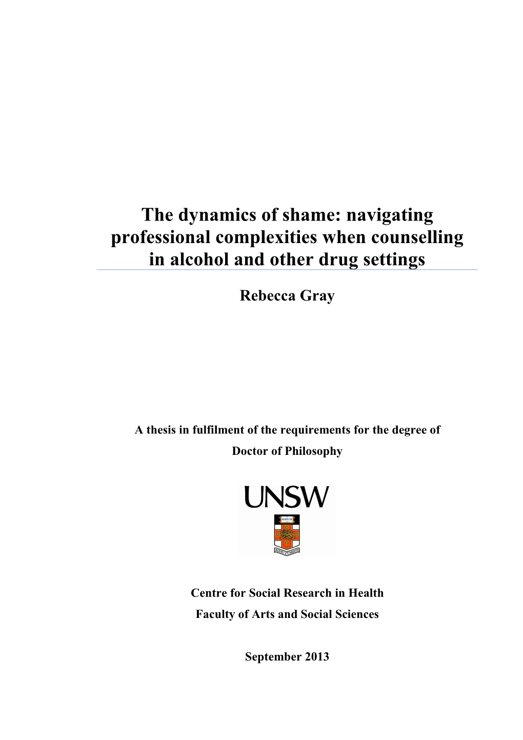 Navigating Professional Complexities When Counselling in Alcohol and Other Drug Settings
