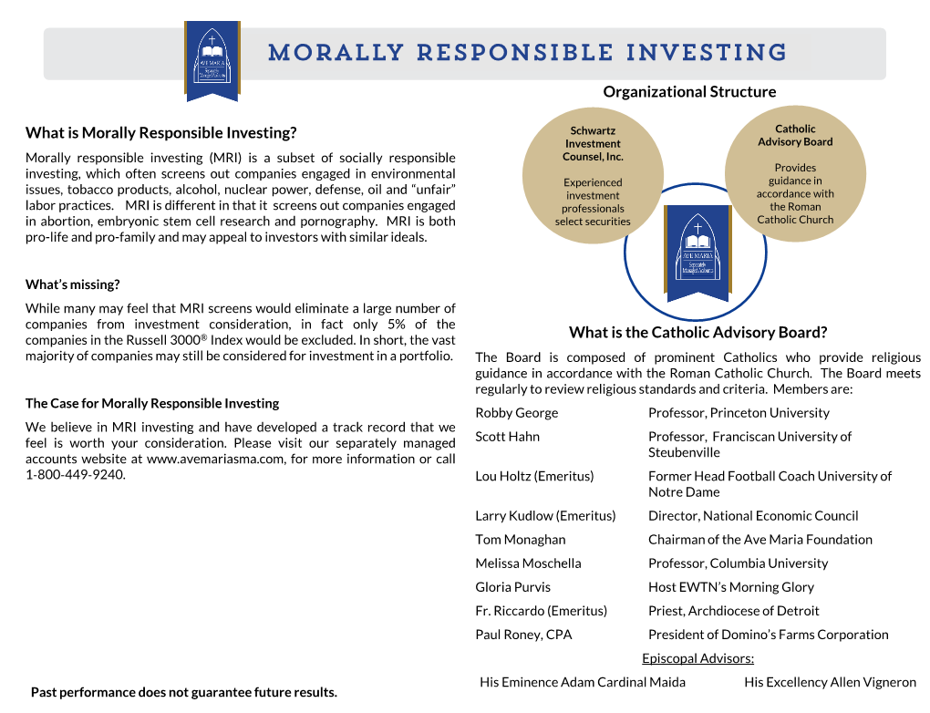 Morally Responsible Investing