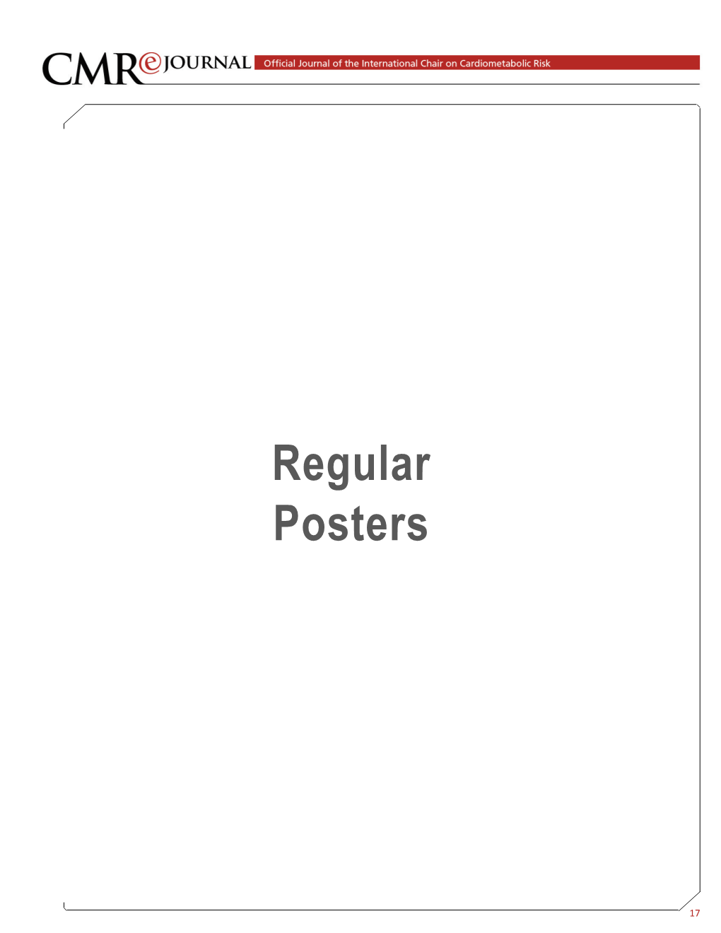 Regular Posters (PDF, 1.75 Mb | 116 Pages)