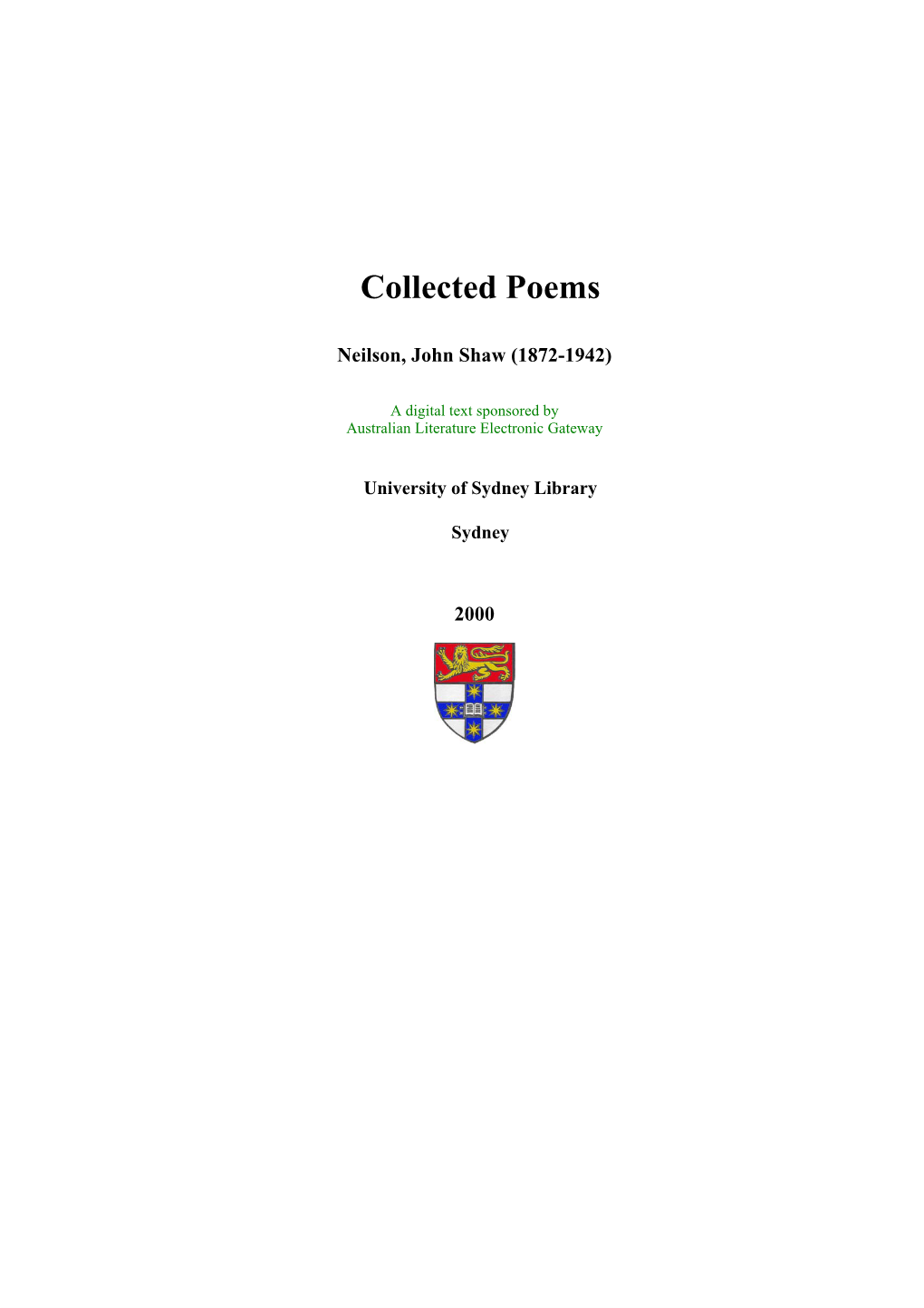 Collected Poems