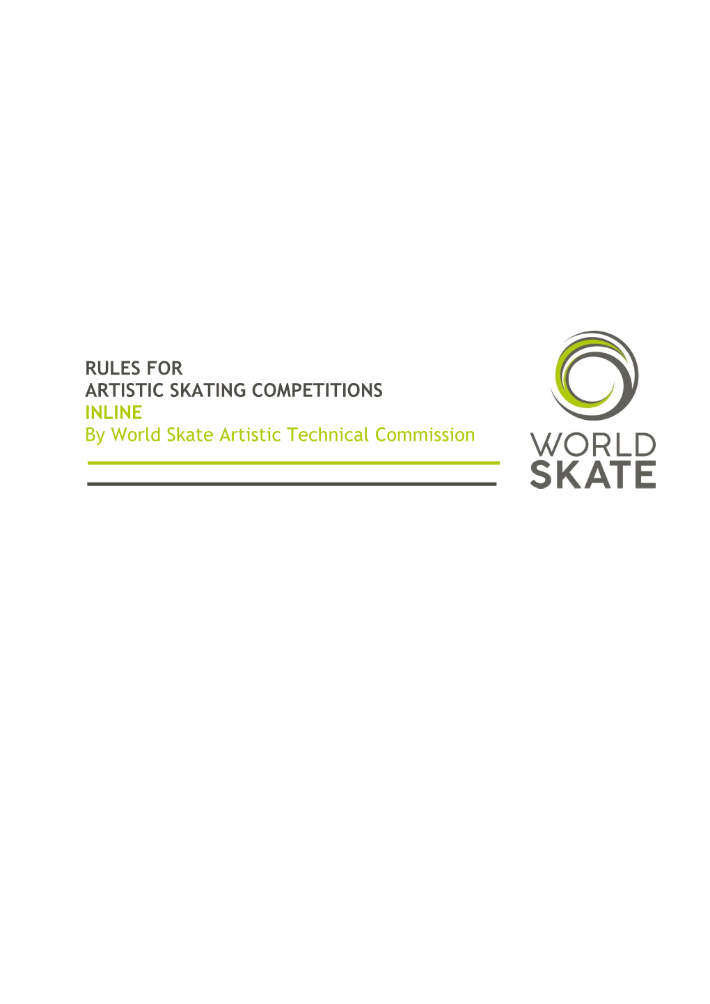 INLINE by World Skate Artistic Technical Commission