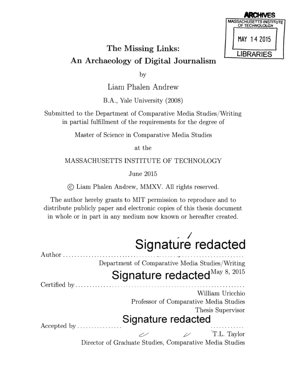 An Archaeology of Digital Journalism