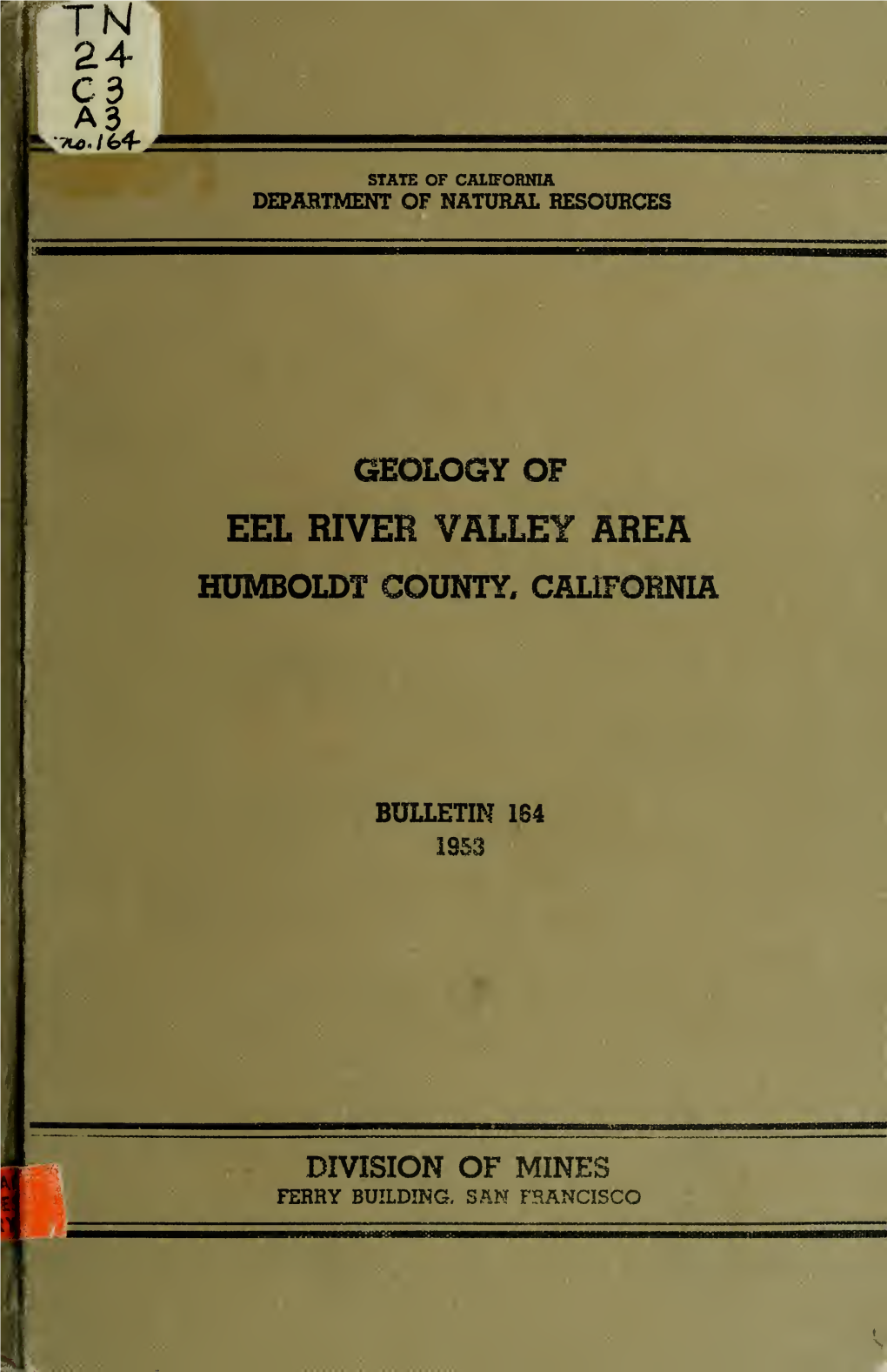 Geology of Eel River Valley Area, Humboldt
