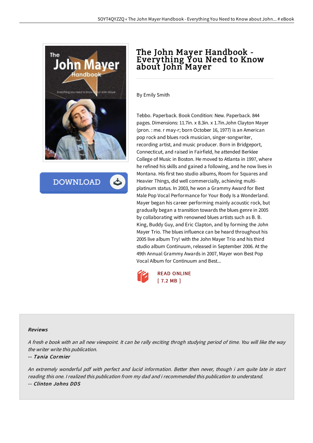 Doc ^ the John Mayer Handbook