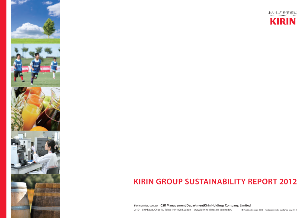 Kirin Group Sustainability Report 2012