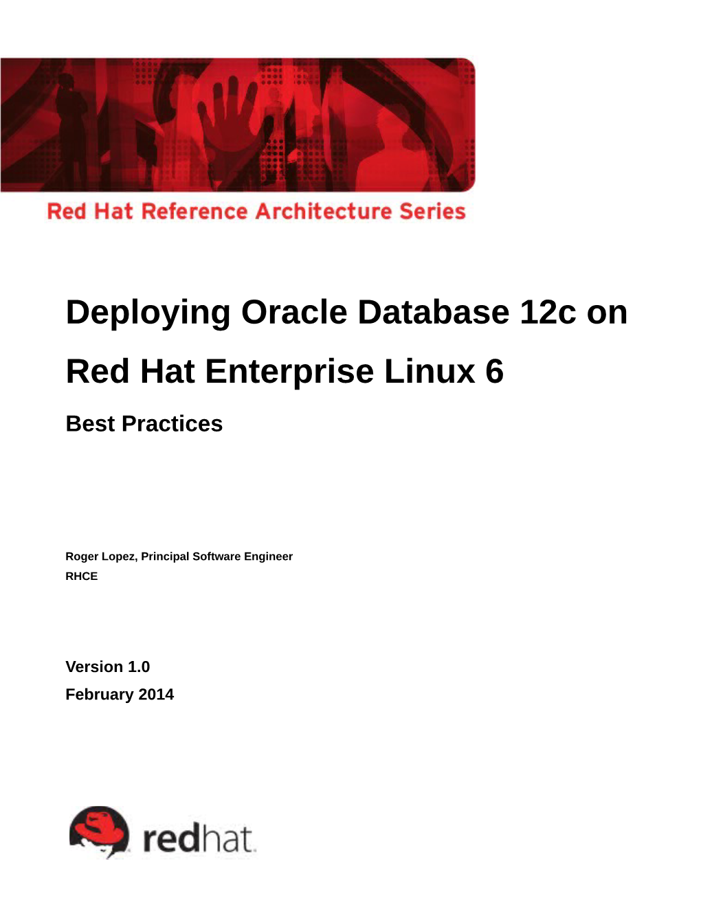 Deploying Oracle Database 12C on Red Hat Enterprise Linux 6