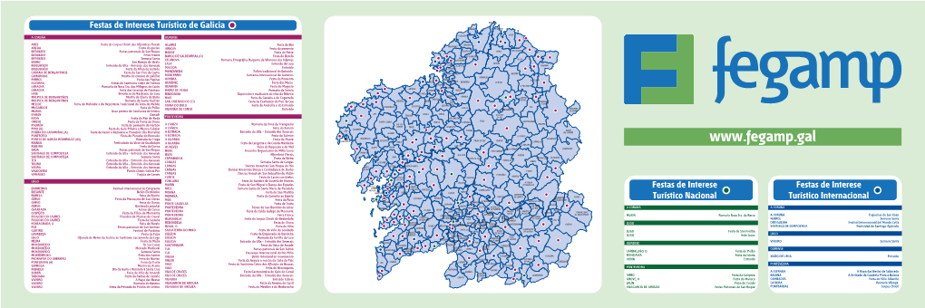 Mapa De Festas De Interese Turístico