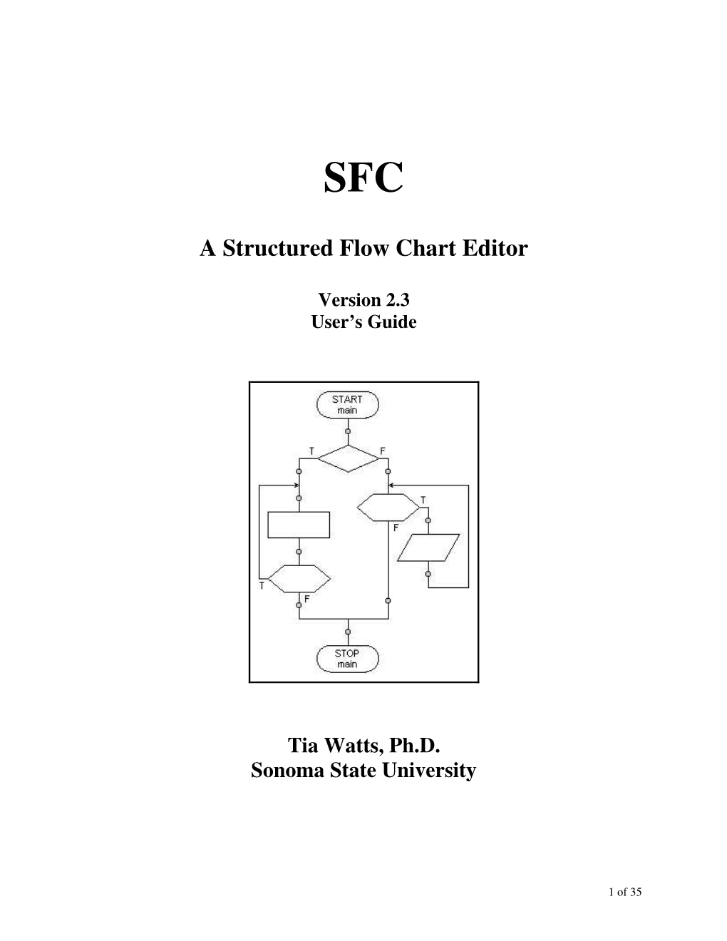 A Structured Flow Chart Editor