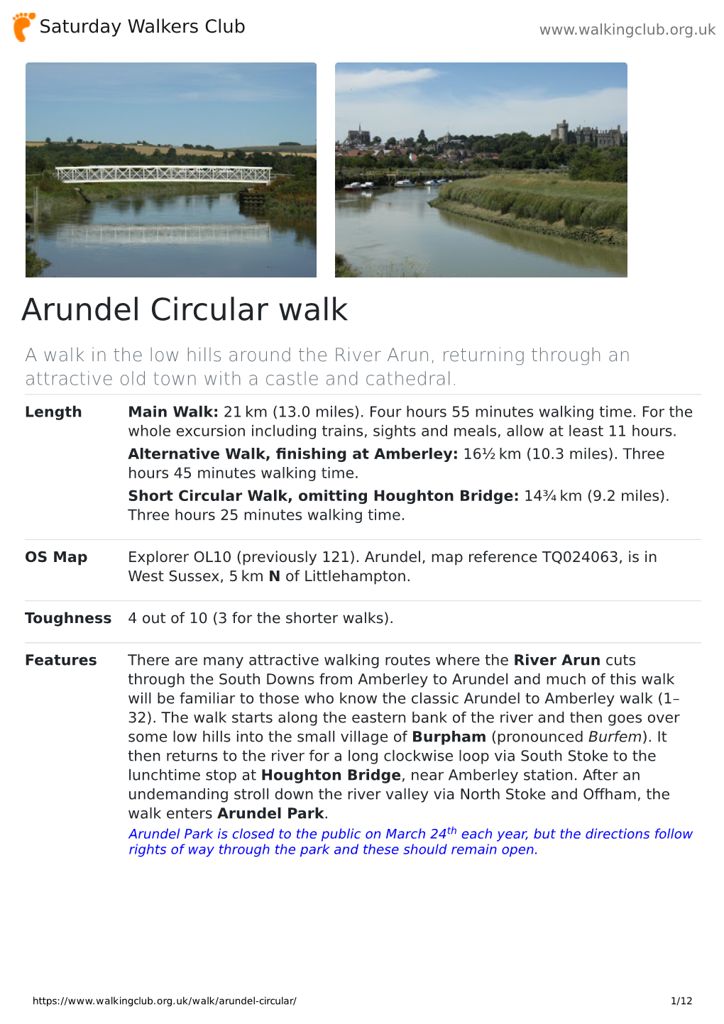 Arundel Circular Walk