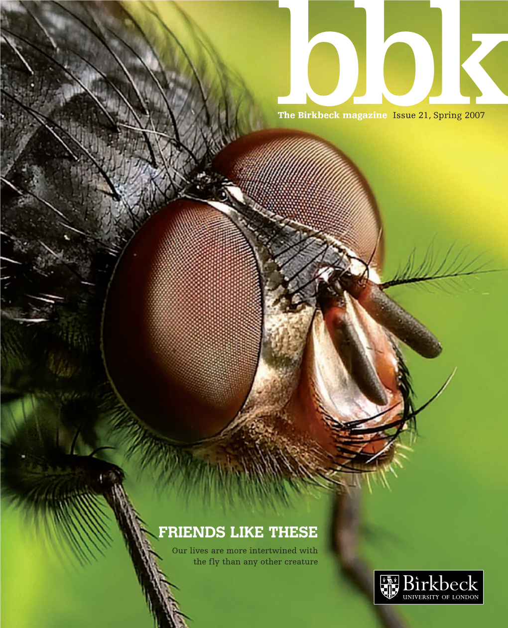 FRIENDS LIKE THESE Our Lives Are More Intertwined with the Fly Than Any Other Creature Bbk Issue 21 Contents