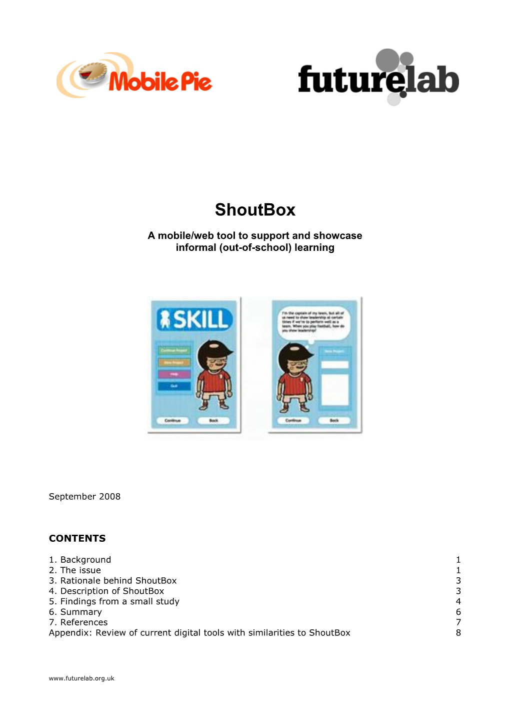 Shoutbox: a Mobile/Web Toll to Support and Showcase Informal (Out-Of