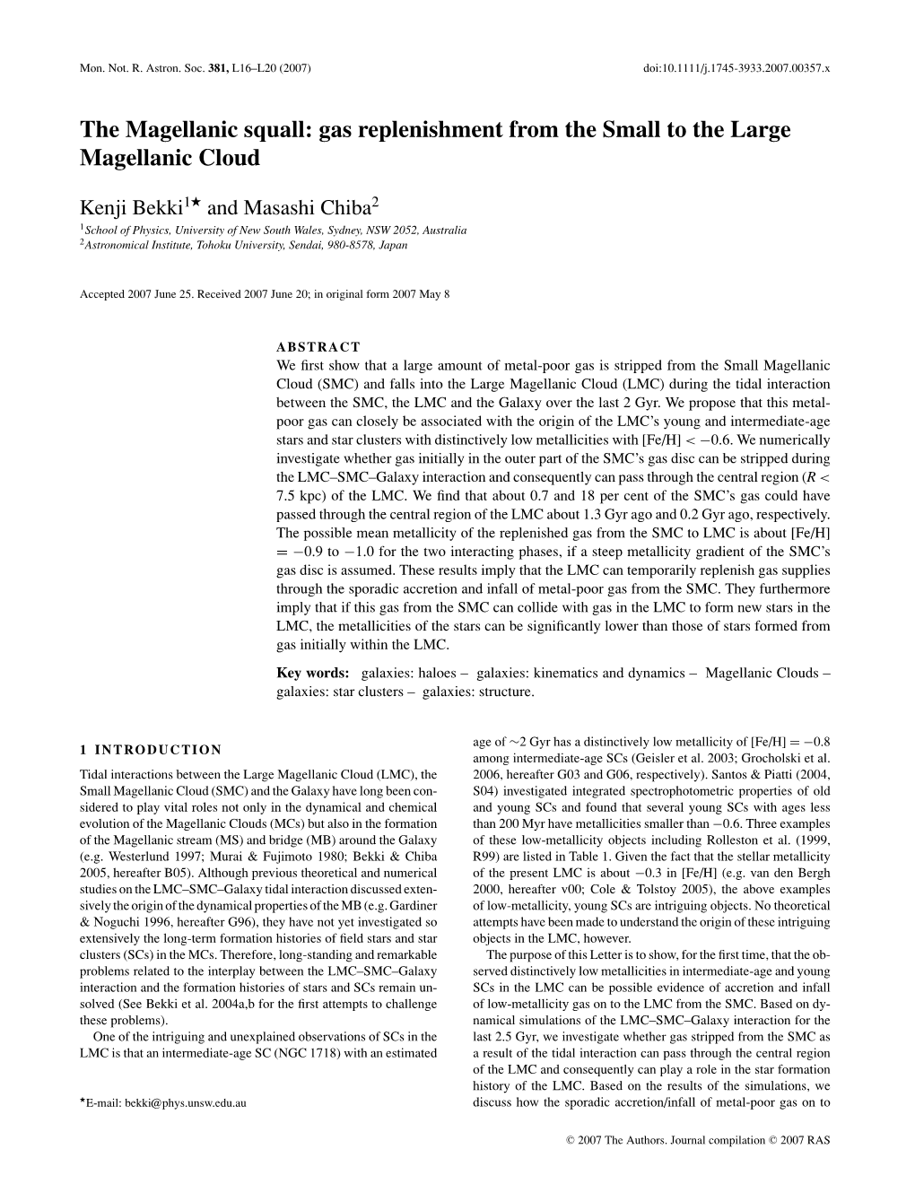 The Magellanic Squall: Gas Replenishment from the Small to the Large Magellanic Cloud