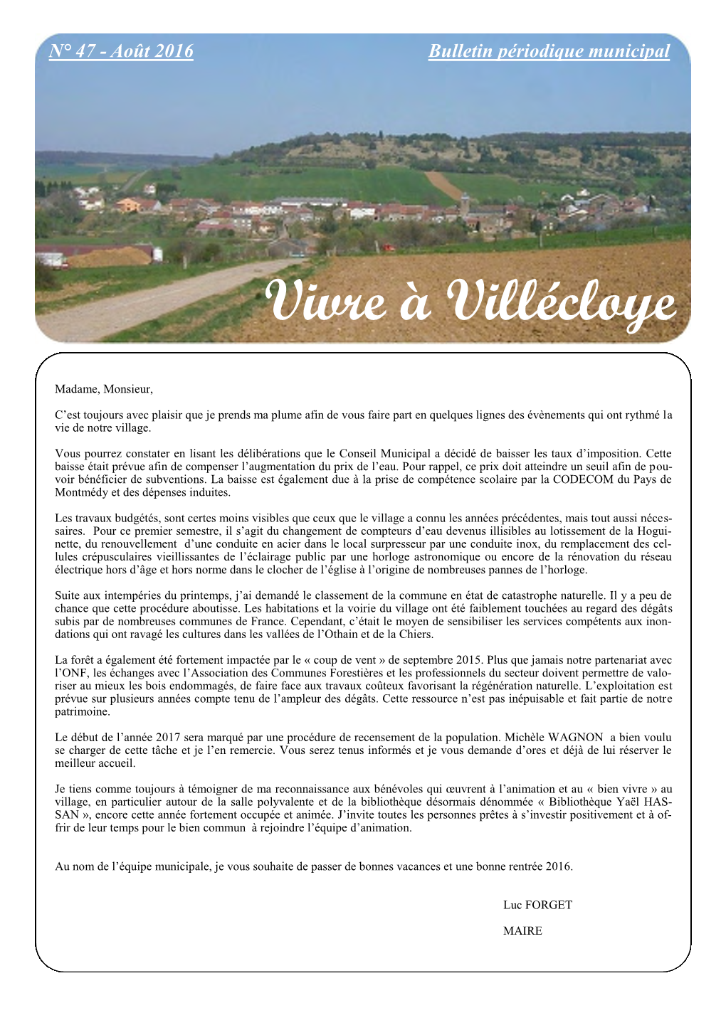 Vivre À Villécloye