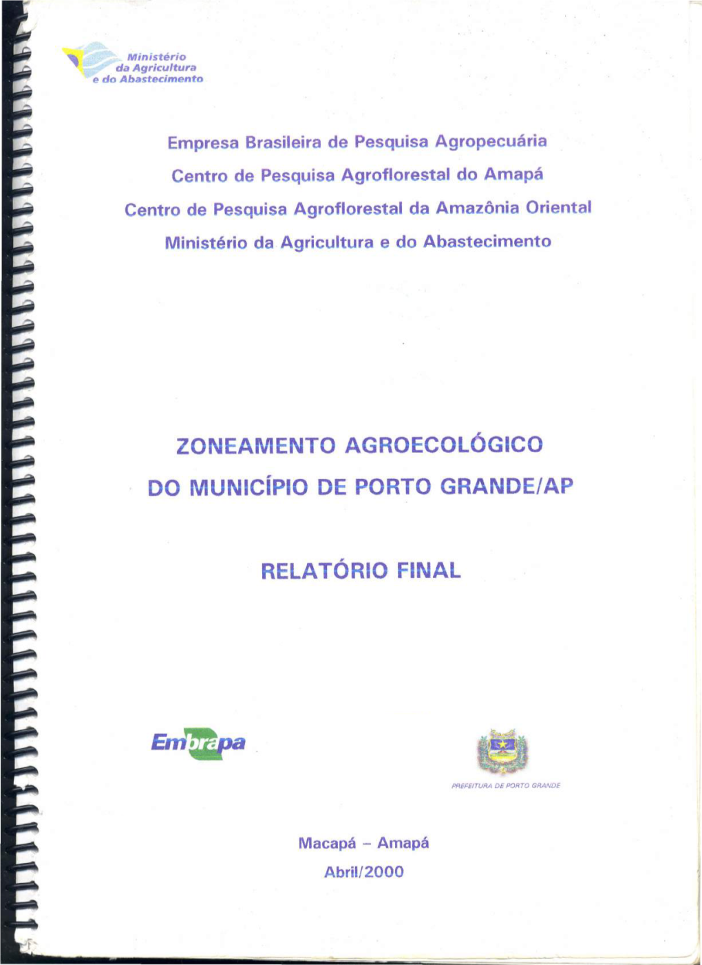 ZONEAMENTO AGROECOL6GICO DO Município DE PORTO