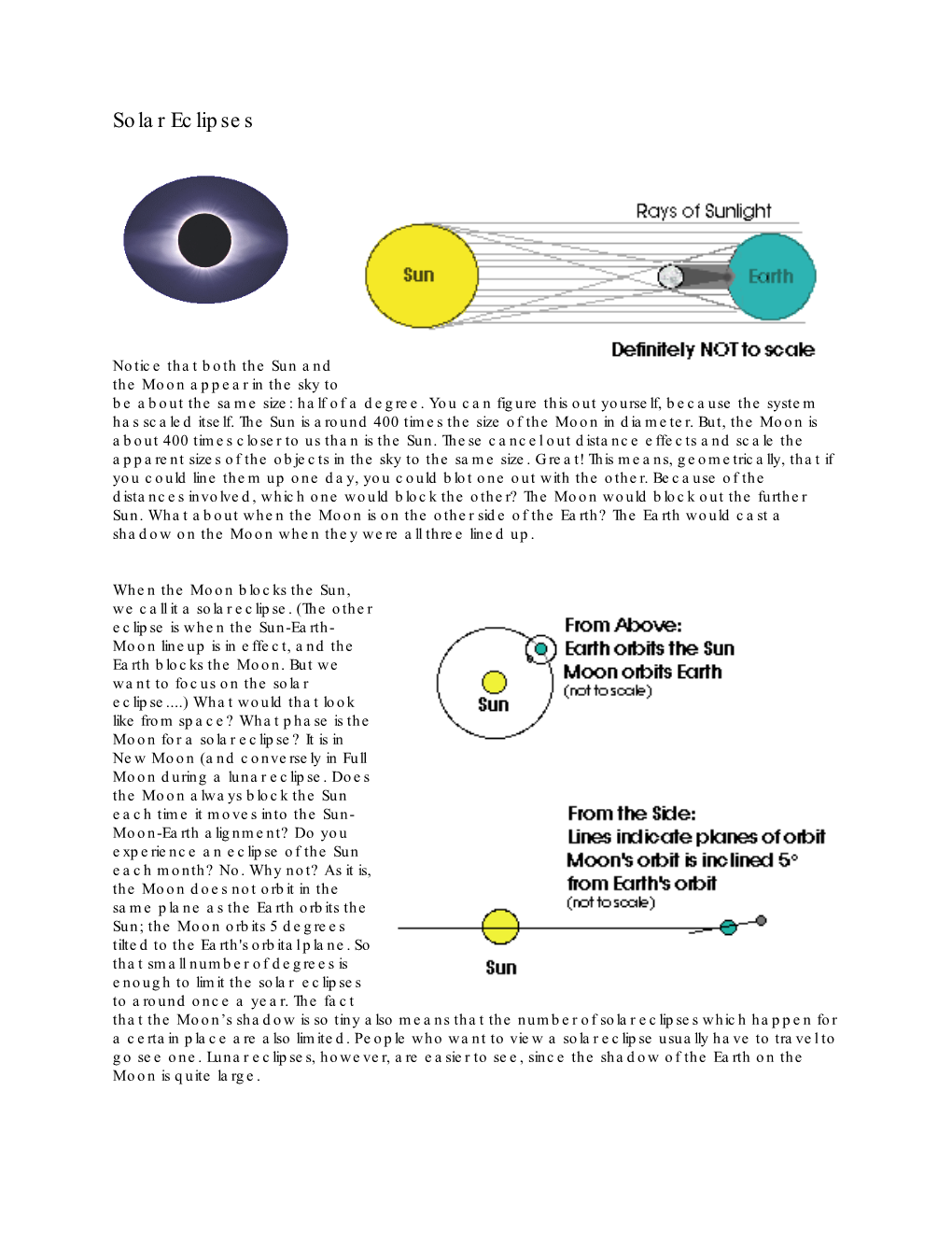 Solar Eclipses