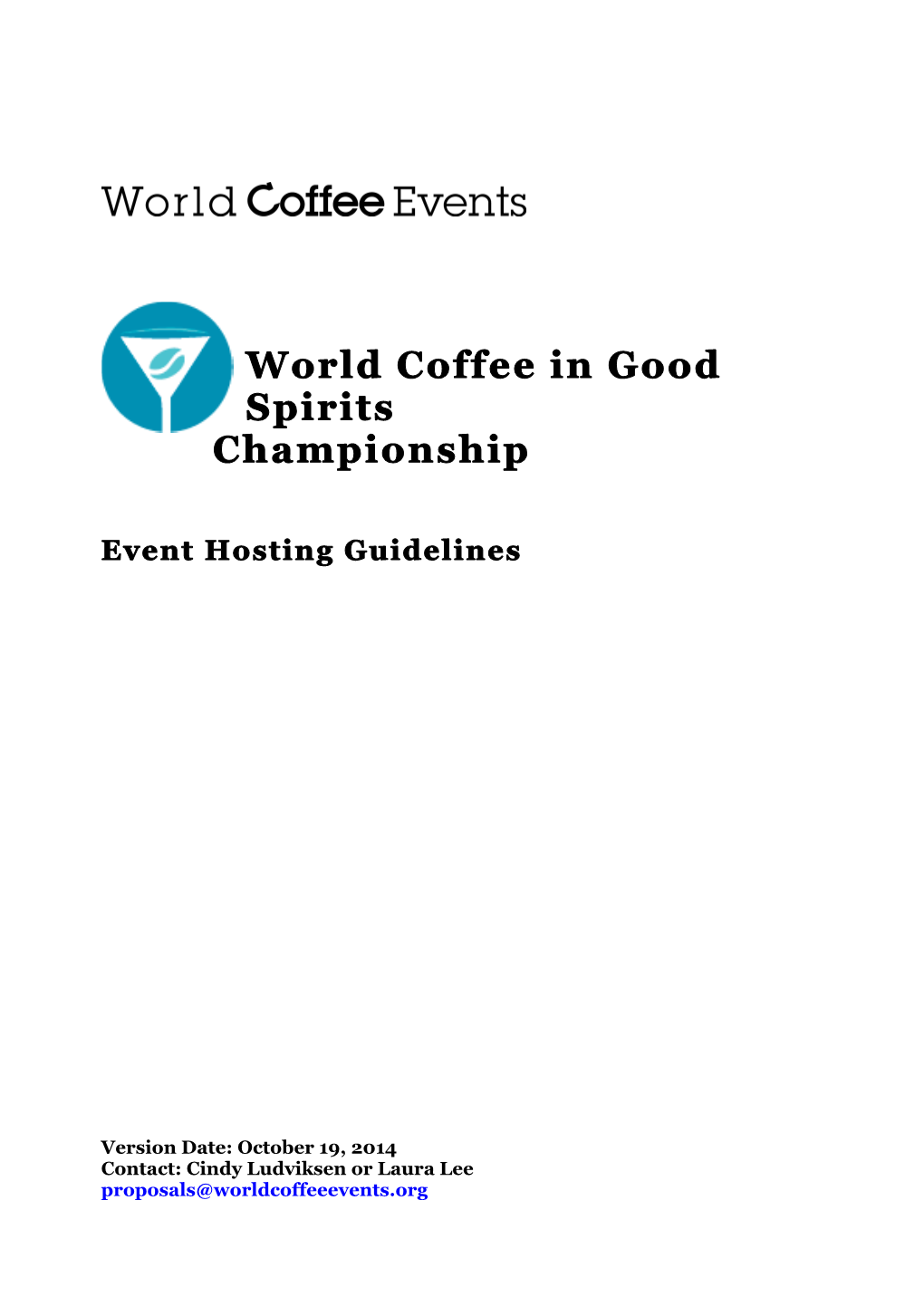 World Coffee in Good Spirits Championship