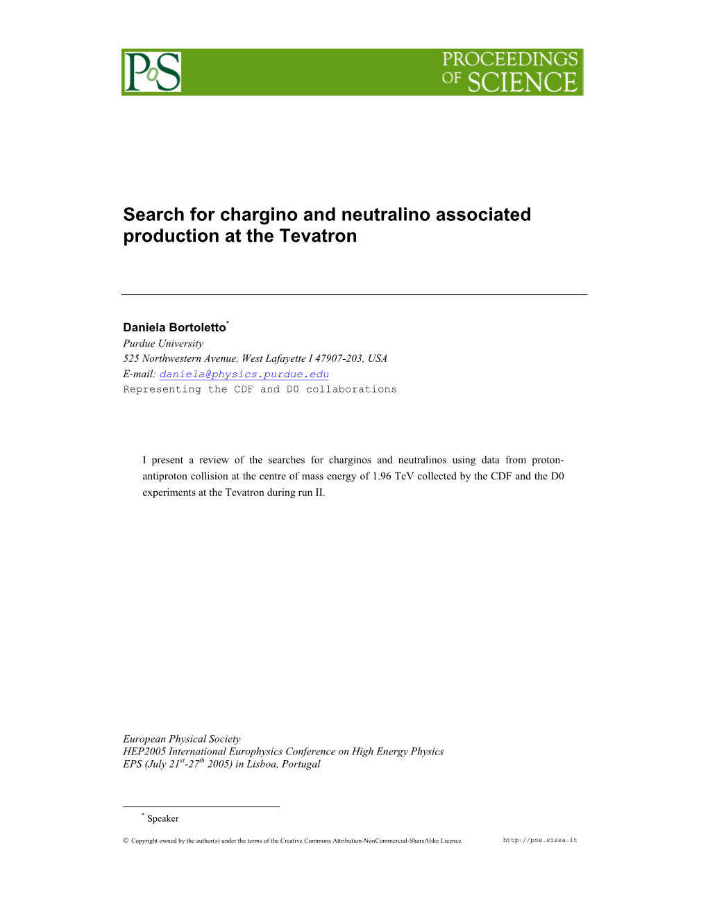 Search for Chargino and Neutralino Associated Production at the Tevatron